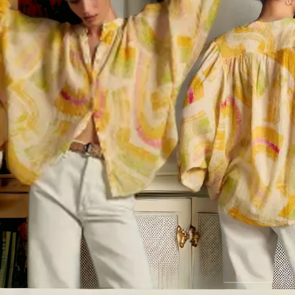 NWOT PILCRO (XS) By Anthropologie Sidney Batwing Blouse